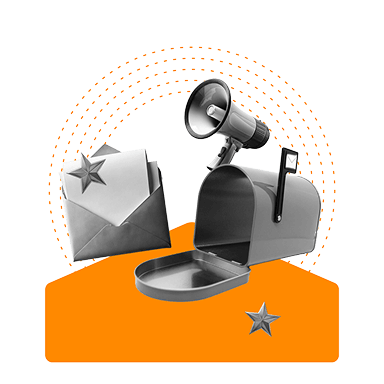 Mailbox with a letter inside